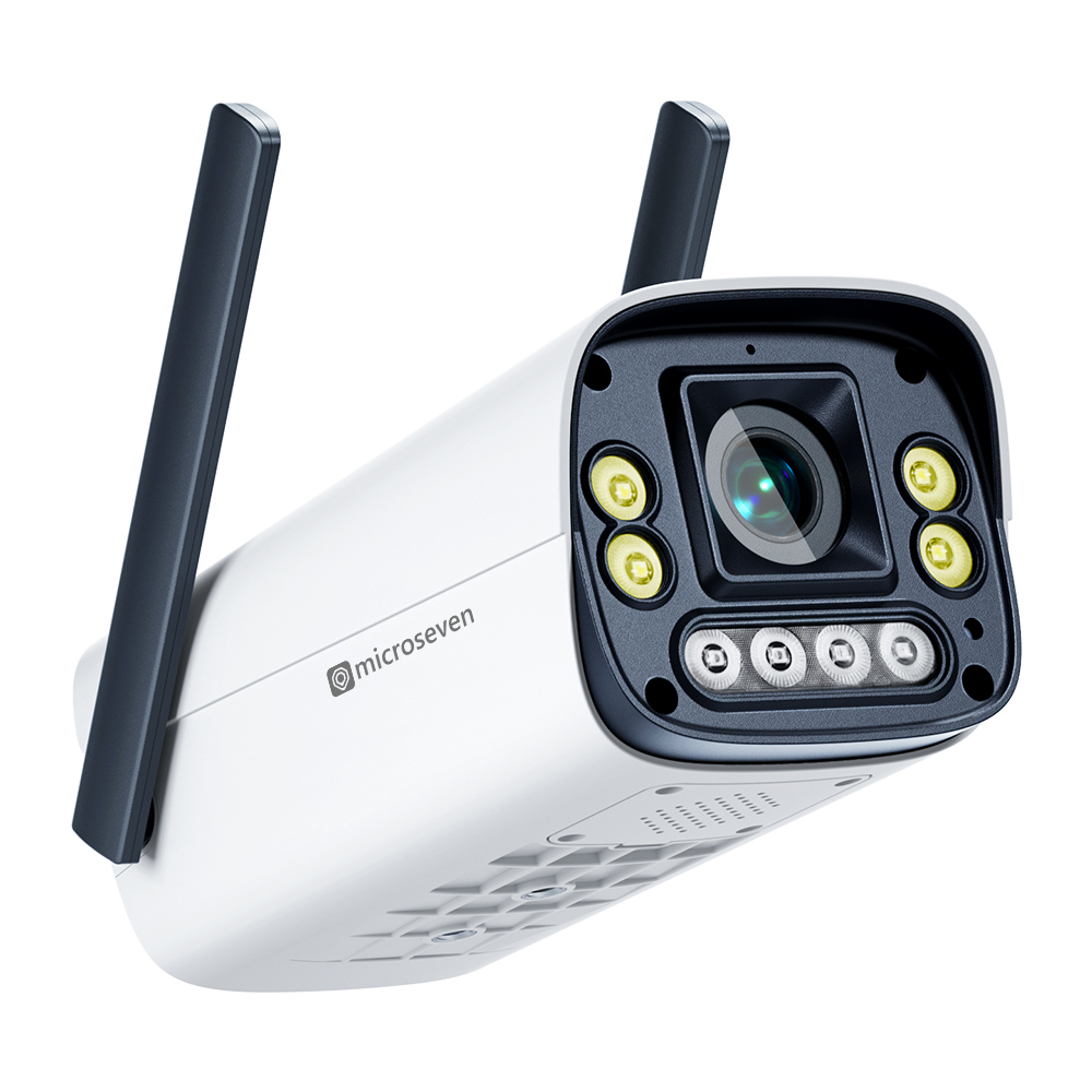 Microseven M7B4K-WPUNC 4K (8MP) IP WiFi (2.4/5GHz) POE Professional Open Source Security Camera with UNC Bracket Socket