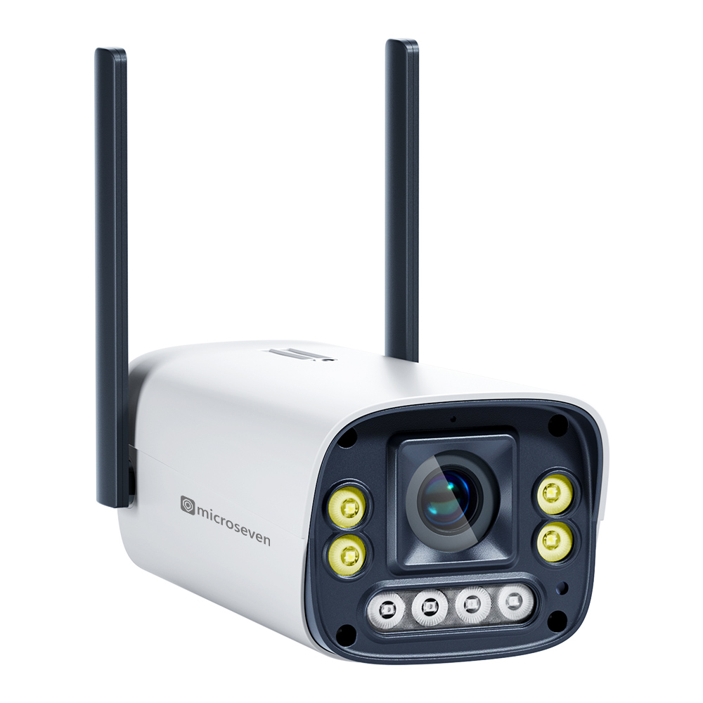 Microseven M7B4K-WPUNC 4K (8MP) IP WiFi (2.4/5GHz) POE Professional Open Source Security Camera with UNC Bracket Socket