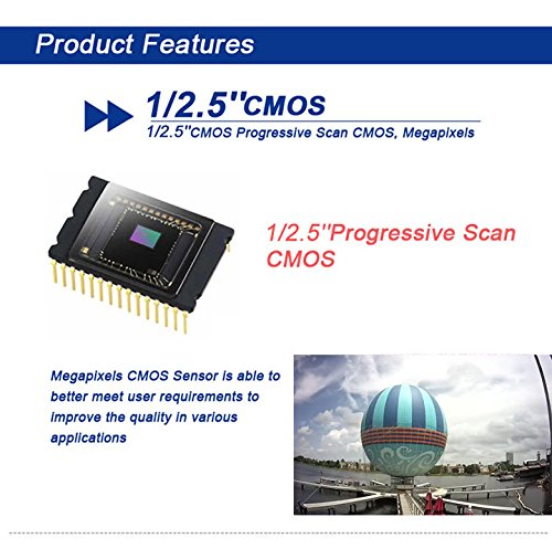 Microseven M7D77-POE 1080P IP POE Wide View Angle (150°) Professional Open Source Security Camera with 4K Lens